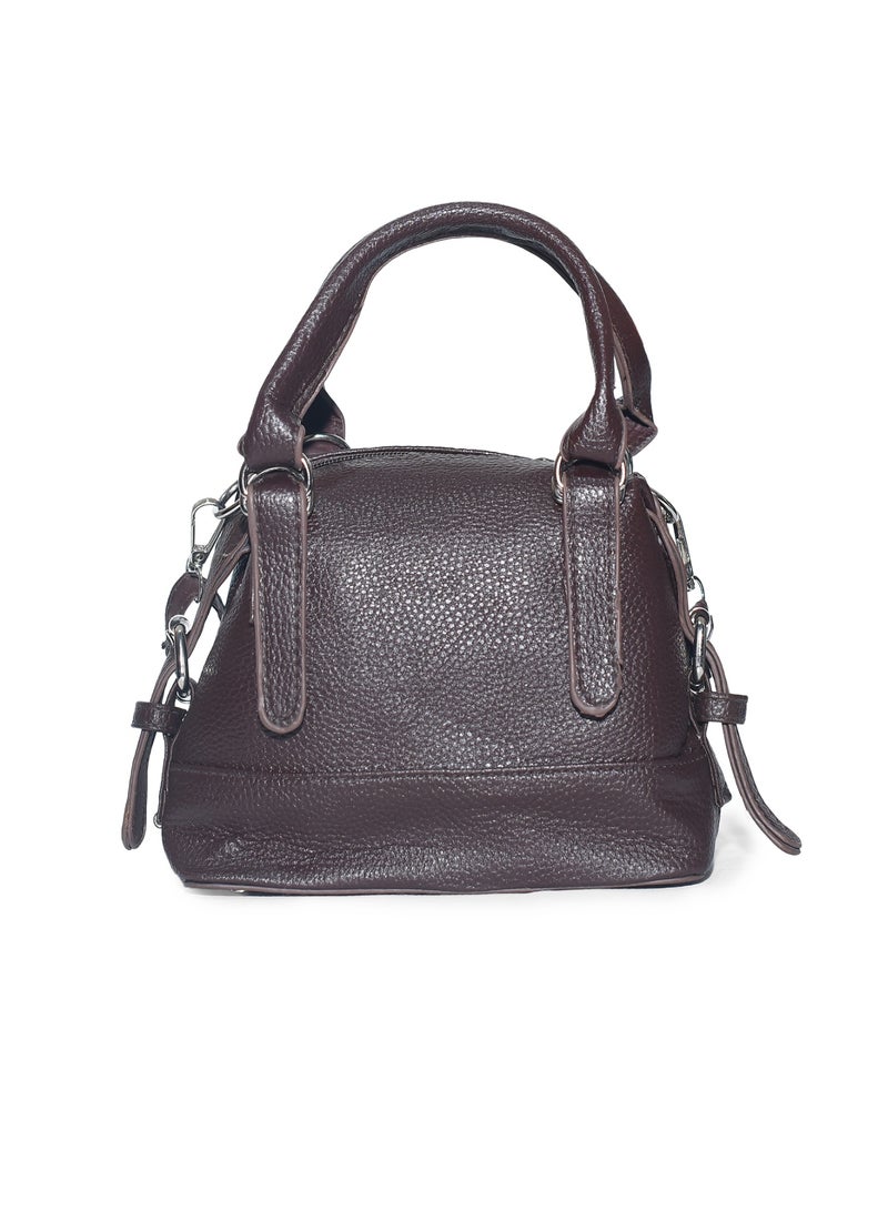 Mini Natural Leather Crossbody Bag – Compact & Chic - Image 1