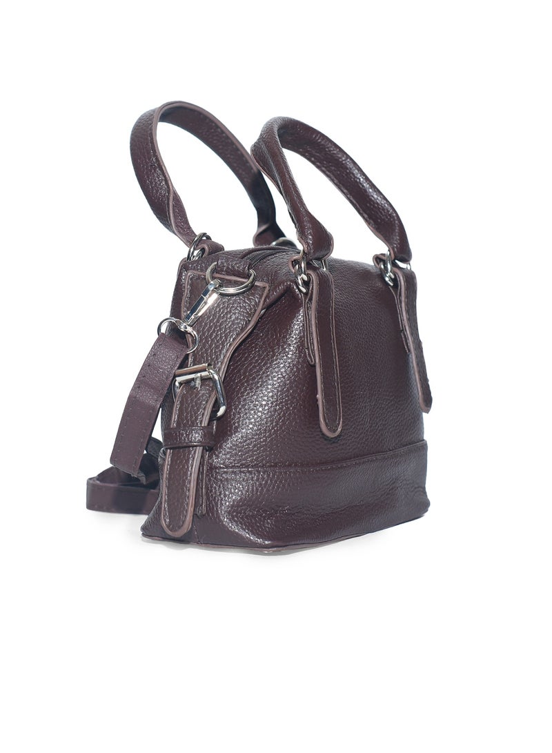 Mini Natural Leather Crossbody Bag – Compact & Chic - Image 3