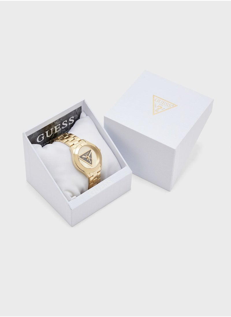 GUESS Tri Plaque Steel Strap Analog Watch  - Image 5