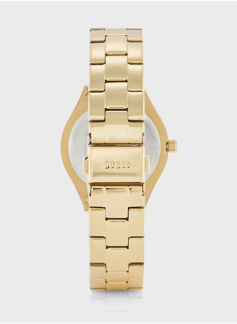 GUESS Tri Plaque Steel Strap Analog Watch  - Image 4