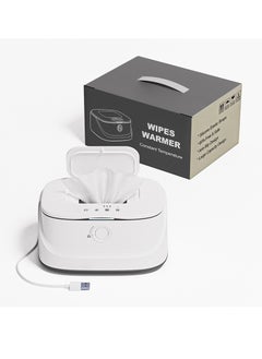 General Baby wipes heater with night light, adjustable diaper wipes heater with USB data cable, wipes heater with digital display and wipes dispenser, heater thermostatic wipes box for home travel  - Image 1