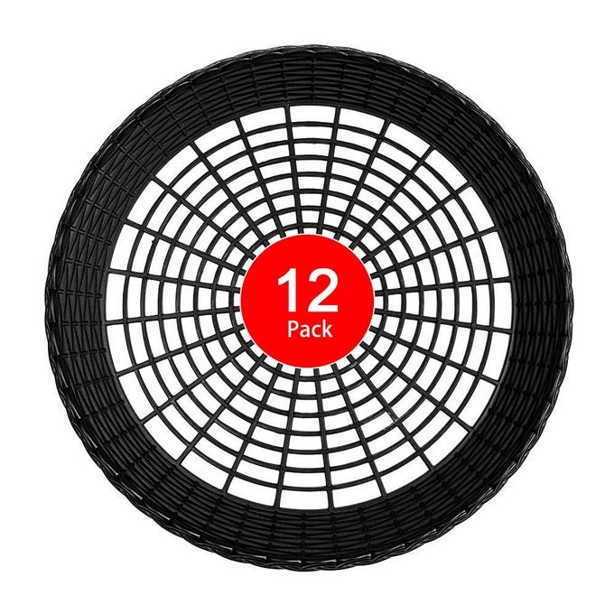 PAPER PLATE HOLDERS 81224 PACKS 910 INCH PAPER PLATE HOLDERS REUSABLE BLACK PLASTIC HEAVY DUTY SUPPORTS FOR PICNIC PARTY DINNER
