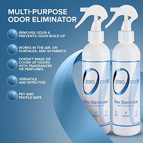 Zero Odor - Multi-Purpose Strong Odor Eliminator for Home, Office, Car, Bathroom, Hotel, Room Deodorizer, and Odor Neutralizer, 8oz Two Pack - Image 5