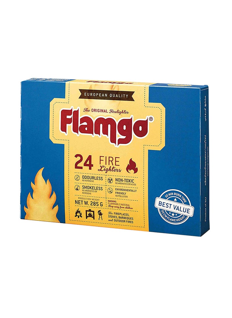 FLAMGO - Flamgo Firelighter Cubes 24 Pcs - Image 1