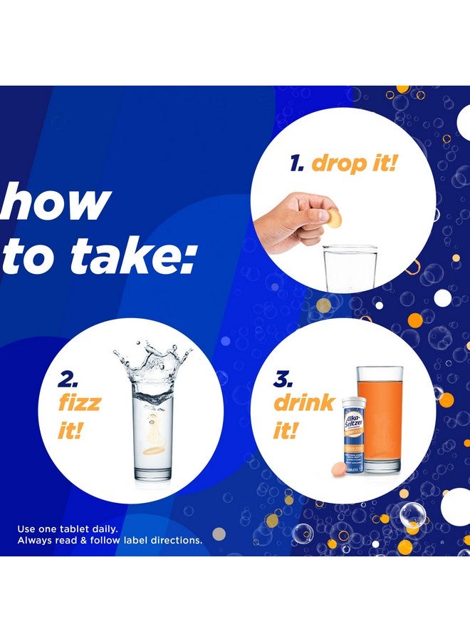 Alka-Seltzer Energy Boost: Caffeine & Guarana, B Vitamins, Supports Mental Alertness and Physical Energy, Daily Energy Supplement, Fizzy Tablets, Sugar-Free, Light Tropical Punch Flavor, 10ct - Image 5