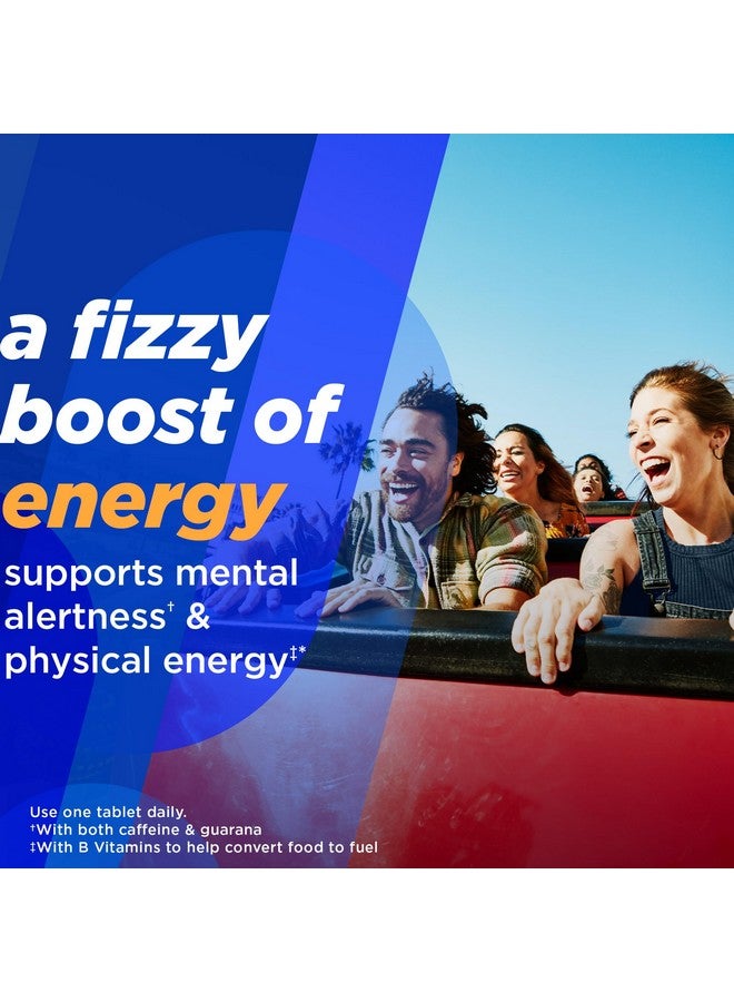 Alka-Seltzer Energy Boost: Caffeine & Guarana, B Vitamins, Supports Mental Alertness and Physical Energy, Daily Energy Supplement, Fizzy Tablets, Sugar-Free, Light Tropical Punch Flavor, 10ct - Image 2