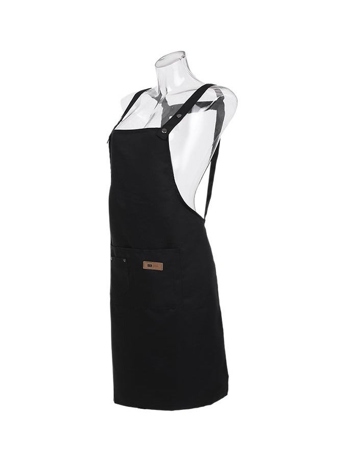 Hanayo Apron Professional Stylist Apron Waterproof Hairdresser Apron(Black)  - Image 3