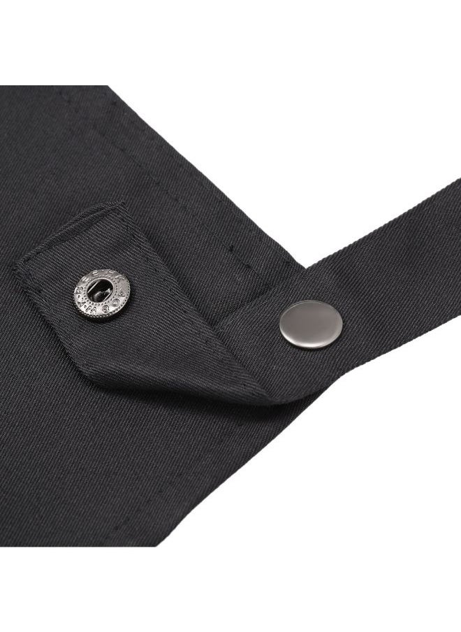 Hanayo Apron Professional Stylist Apron Waterproof Hairdresser Apron(Black)  - Image 5