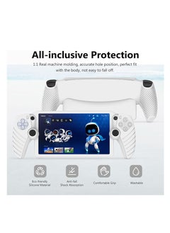 Excefore Protective Case for Playstation Portal, Silicone Case Cover All-Around Protection and Non-Slip Thumb Grips Accessories for Playstation Remote Player Playstation Portal Case (White)  - Image 2