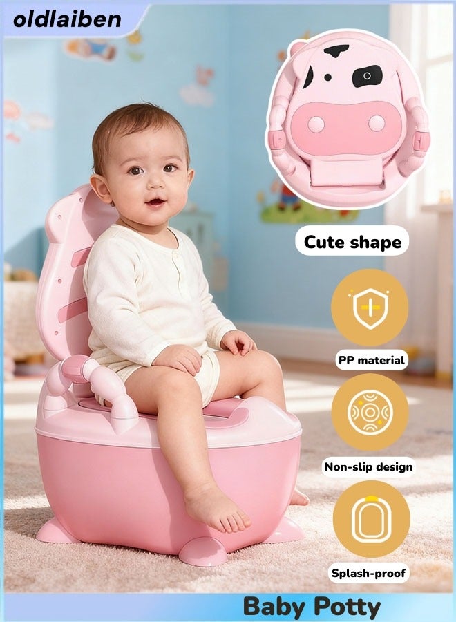 الدليبن مقعد تدريب نونية الأطفال مع مقابض، كرسي نونية للأطفال الصغار مع غطاء داعم عالي الظهر، وعاء نونية الأطفال المحمول أثناء السفر للاستخدام الداخلي والخارجي - Image 1