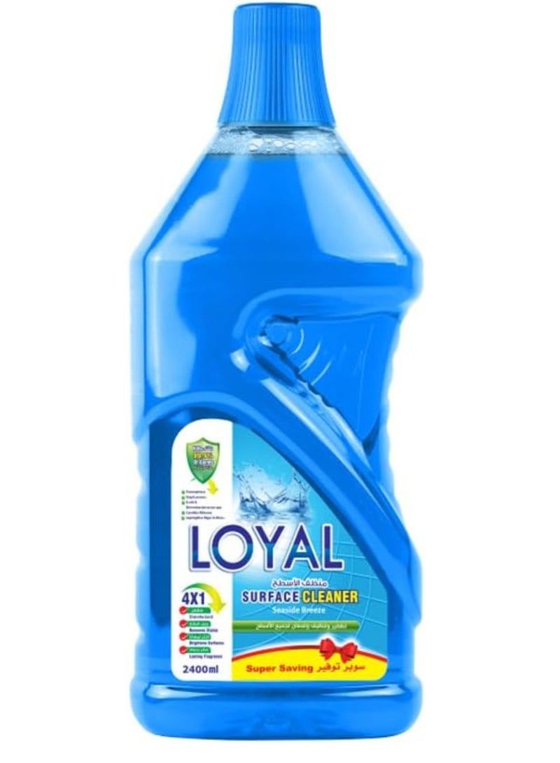 Loyal Surface Cleaner Liquid, Seaside Breeze, Blue, 2400ml