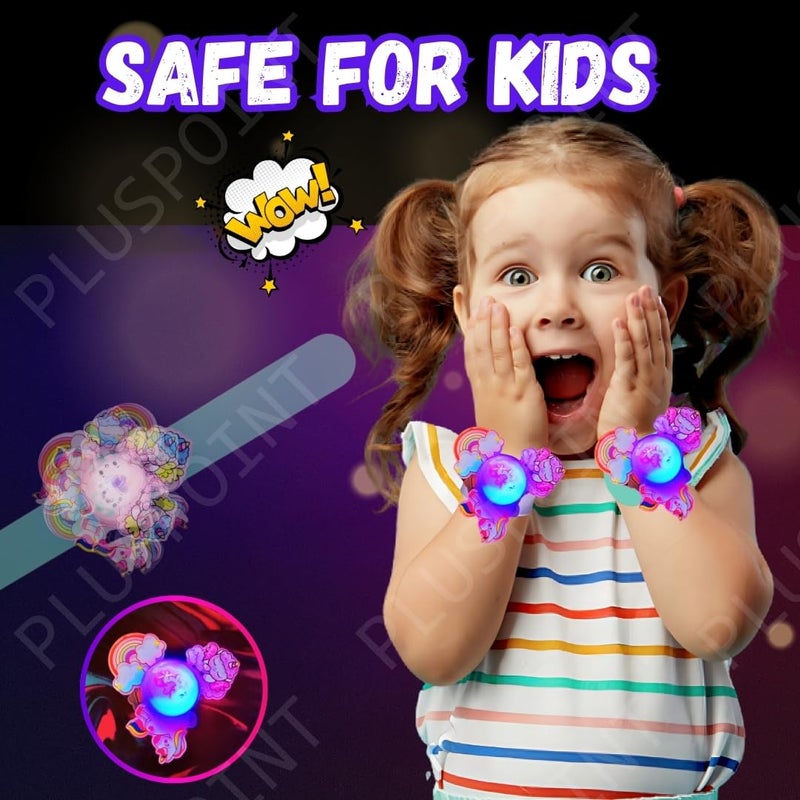 PLUSPOINT سوار معصم للأطفال للأولاد والبنات سوار صفع لطيف على شكل كرتون - Image 2