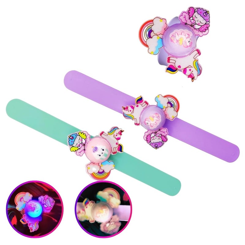 PLUSPOINT سوار معصم للأطفال للأولاد والبنات سوار صفع لطيف على شكل كرتون - Image 1