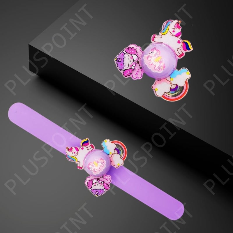 PLUSPOINT سوار معصم للأطفال للأولاد والبنات سوار صفع لطيف على شكل كرتون - Image 3