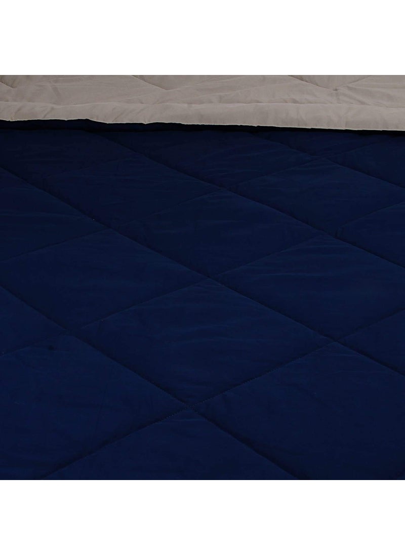 SVT SVT Microfiber 200TC Comforter Single Bed_Grey Blue  - Image 5