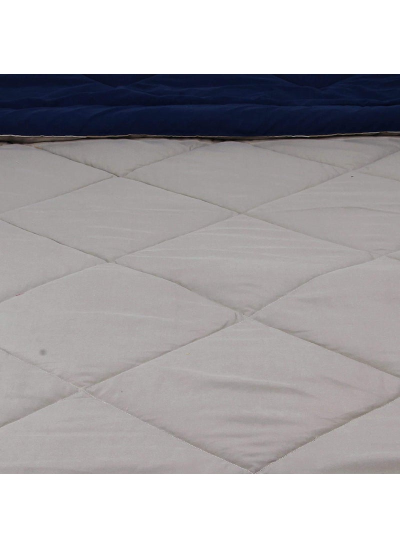 SVT SVT Microfiber 200TC Comforter Single Bed_Grey Blue  - Image 3