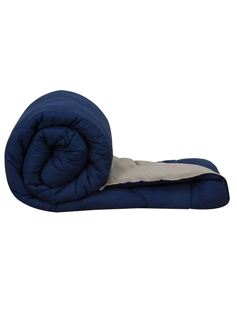 SVT SVT Microfiber 200TC Comforter Single Bed_Grey Blue  - Image 4
