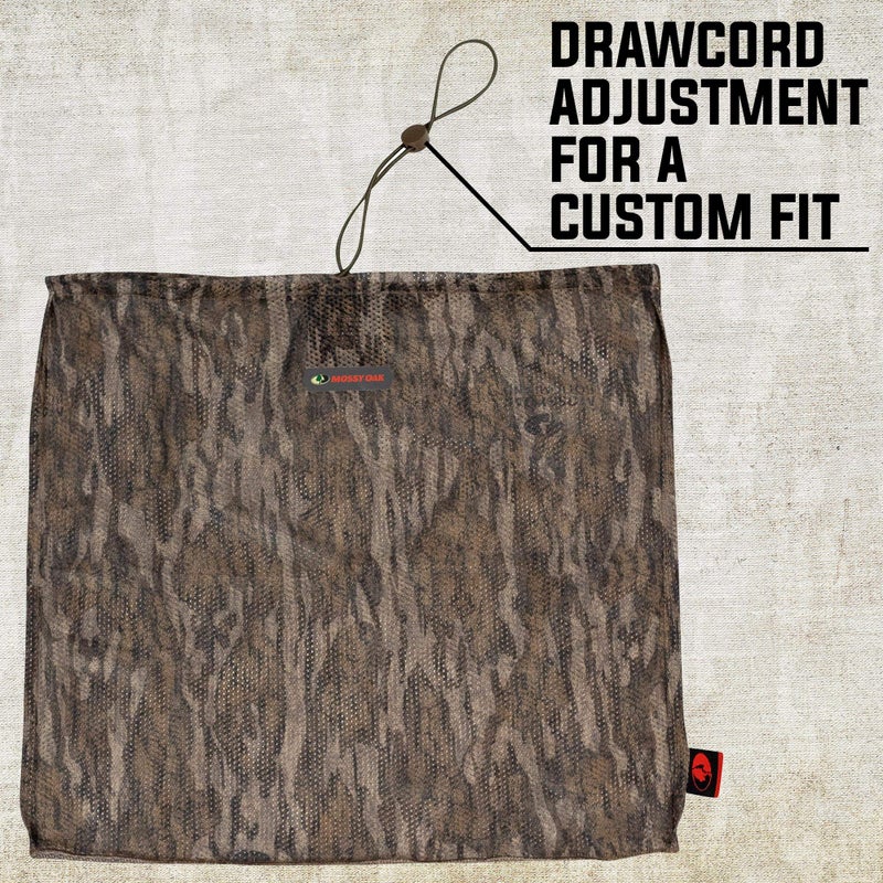 Mossy Oak Camo Mesh Hunting Face Mask, Bottomland, One Size - Image 3