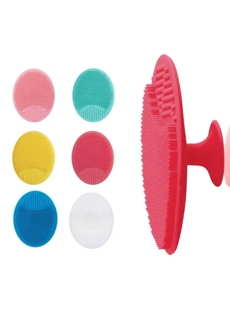 أوريتي 1pc سيليكون فرشاة تنظيف فرشاة الوجه حمام تدليك وسادة الوجه منظف الجلد المسام فرشاة تنظيف عميق أداة تنظيف الاستحمام-أبيض - Image 5