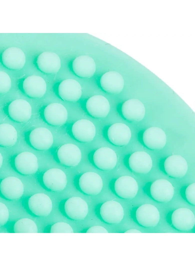 أوريتي 1pc سيليكون فرشاة تنظيف فرشاة الوجه حمام تدليك وسادة الوجه منظف الجلد المسام فرشاة تنظيف عميق أداة تنظيف الاستحمام-أبيض - Image 3