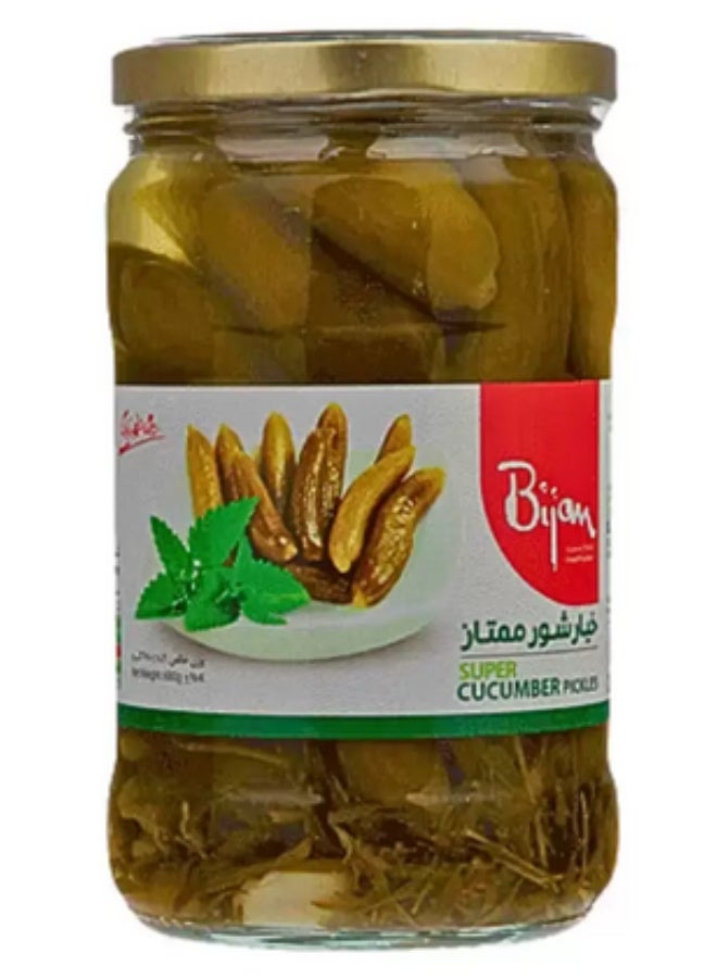 Bijan Super Canned Cucumber Pickle With Vinegar And Salt- 680gms