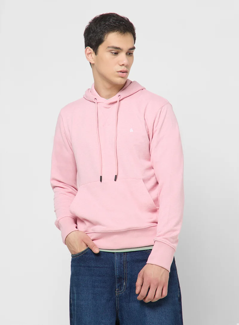 JACK & JONES Graphic Print Pull Over Hoodie