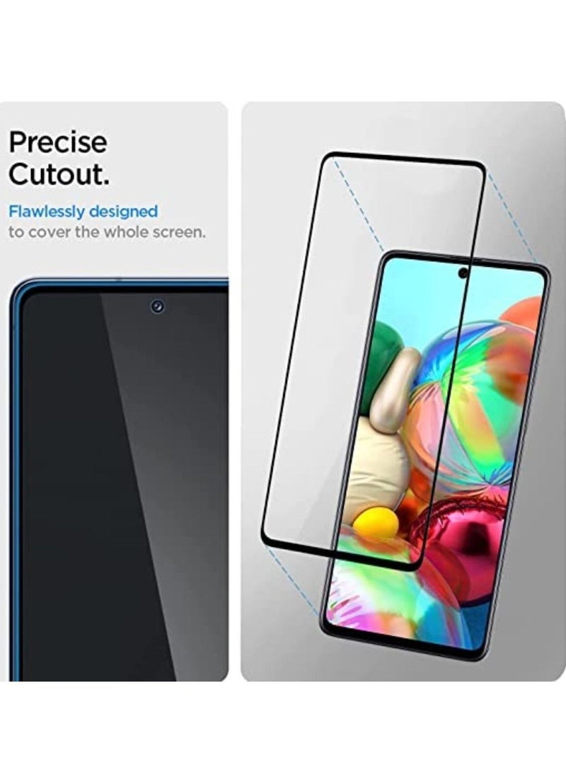 Glass for Sam Galaxy A73 5G / M52 5G / A71 / M51 / S10 Lite/Note 10 Lite Screen Protector Glass Full Glue Edge-to-Edge Protector - Image 2