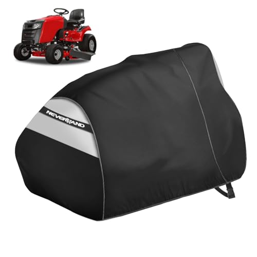 NEVERLAND Riding Lawn Mower Cover Universal Fit 72x54x46 Inch Waterproof Windproof Tractor Cover with Buckles Straps Heavy Duty PU Oxford for Outdoor Storage - Image 1