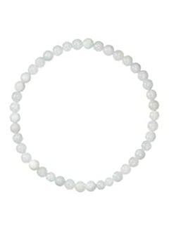 LTC Designs 4mm Shiny Round (Burmese Jadeite) Jade Stretch Bracelet in Various Lengths (6.5, 7, 7.5, 8 Inches)