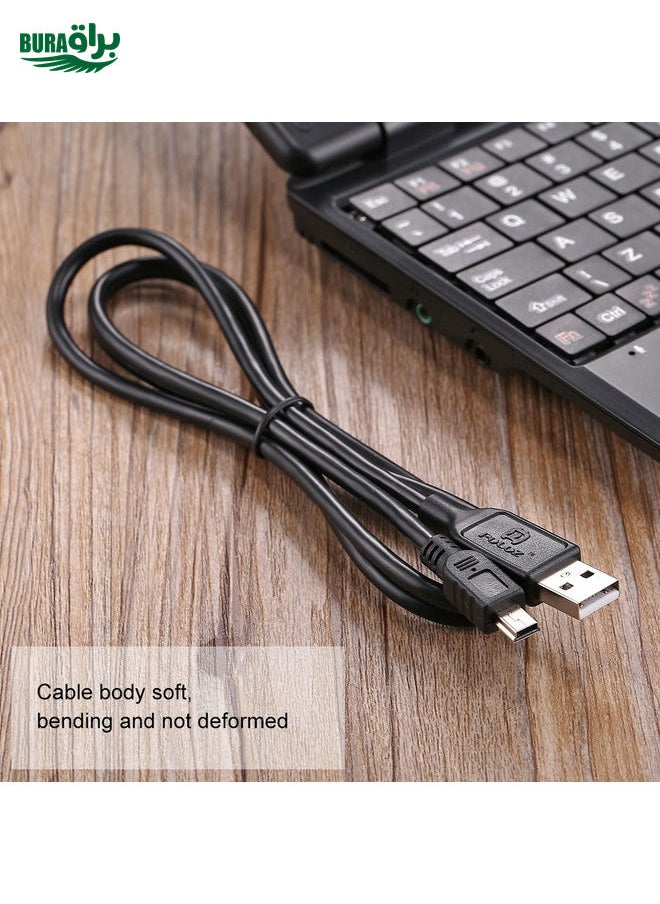 BURAQ - Mini 5-Pin USB Sync Data Charging Cable for GoPro HERO4 /3+ /3, Length: 1.5m - Image 1