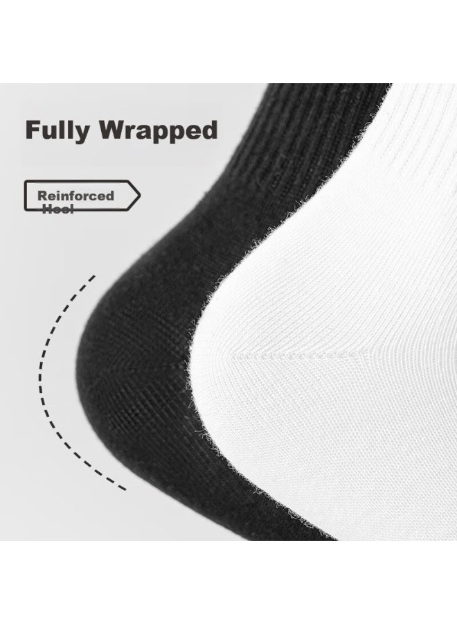 Modal 5 Pairs Men's Long Socks Autumn Cotton Black And White Mid-calf Trendy Skateboard Couple Antibacterial Odor-resistant Breathable Winter Socks - Image 2