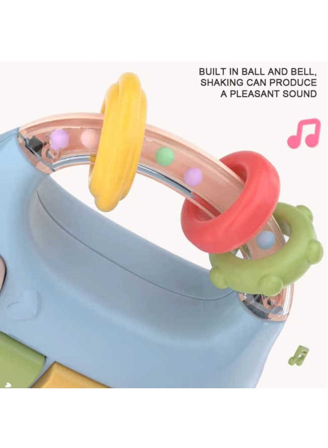 MiniMe Musical Baby Bottle Toy | 6–36 Months | Blue | Silicone & ABS | 7 Play Modes: Color & Digital & Sound & Animal & Instrumental & Music | Lightweight & Portable | BPA-Free & Non-Toxic - Image 2