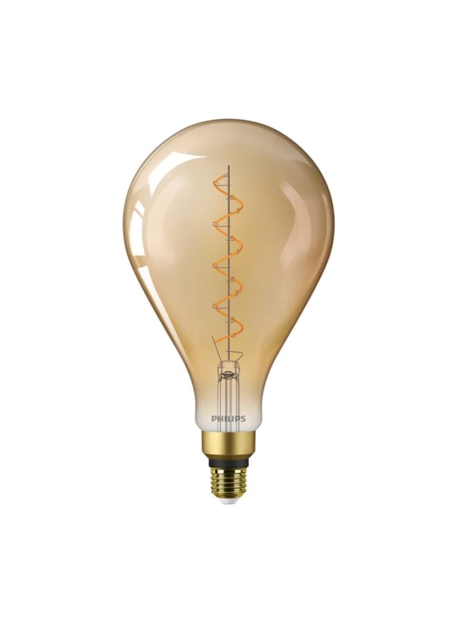 Philips Filament LED Bulb 4.5W Equivalent 28W, Warm giant E27 A160 GOLD ND - Image 1