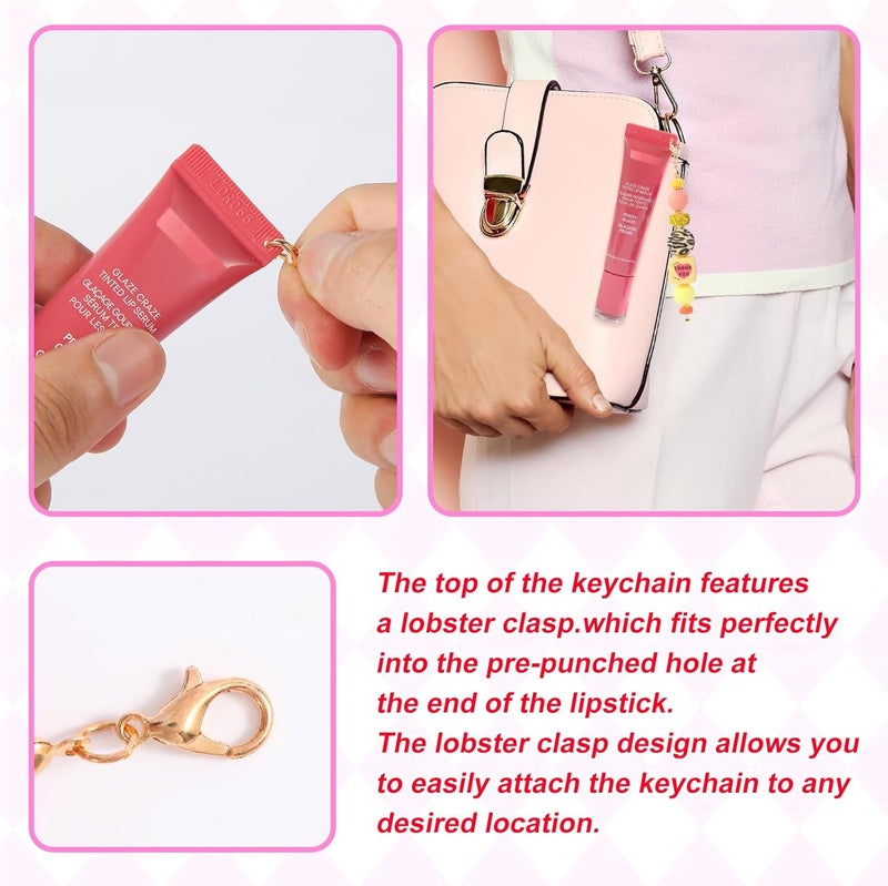 Limpskys Keychain Cap for Summer Fridays 0.5 oz Lip Balm, Fits Topicals 0.5 oz and e.l.f. Glow Reviver 0.52 oz Tubes – Lip Gloss Keychain (Lip Balm Not Included) - Image 4