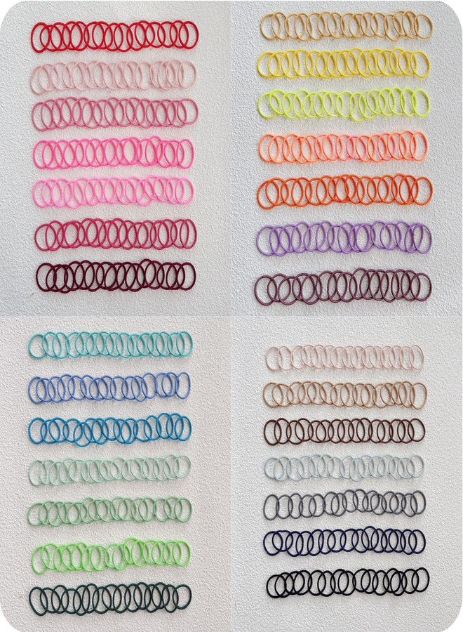 ELEMIRSA Baby Girl Hair Ties, EleMirsa 420pcs Small Hair Ties for Toddler Fine Hair Little Girl Tiny Finger Colorful Multicolored Hair Rubber Elastics with Organizer Box, 28 Multicolors 0.8 Inch in Diameter - Image 4