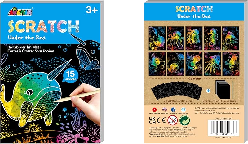 Avenir Mini Scratch Book-Under the Sea