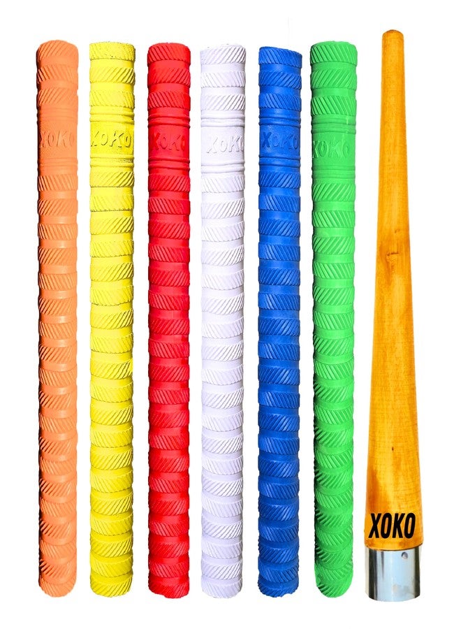 XOKO Cricket Bat Grip, Textured Pattern, 6 Colours Available With Wooden Cone - Image 1