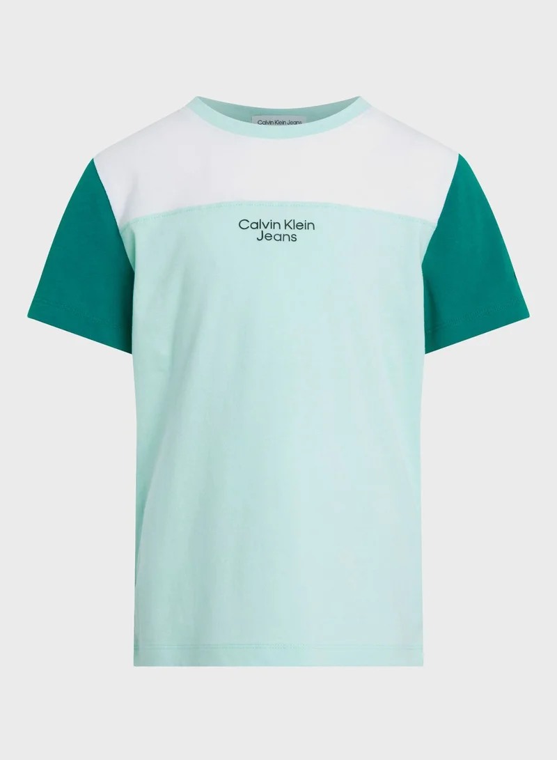 Calvin Klein Jeans Youth Color Block T-Shirt