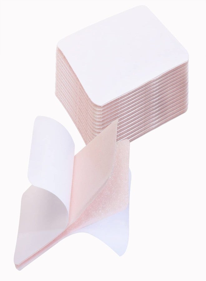 ميني سكايتر شريط لاصق خلفي متين من Mini Skater Square مقاس 3 × 2 بوصة، شريط لاصق ذاتي الحلقة مع لاصق لملاءة السرير والأريكة والسجاد والوسائد والحصائر، (15 مجموعة، وردي) - Image 1