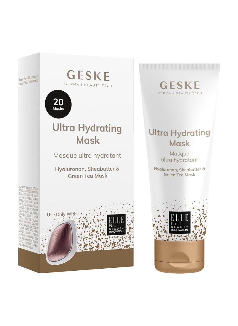 GESKE Ultra Hydrating Mask | Simply apply with the GESKE Sonic Warm and Cool Mask | Moisturizing Skincare mask | Face masks for women and men | Vegan formula without animal testing 