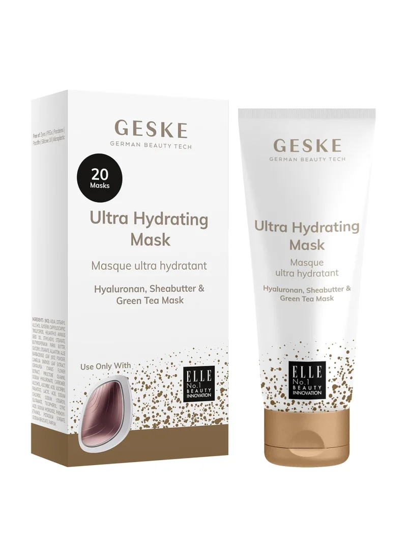 GESKE Ultra Hydrating Mask | Simply apply with the GESKE Sonic Warm and Cool Mask | Moisturizing Skincare mask | Face masks for women and men | Vegan formula without animal testing