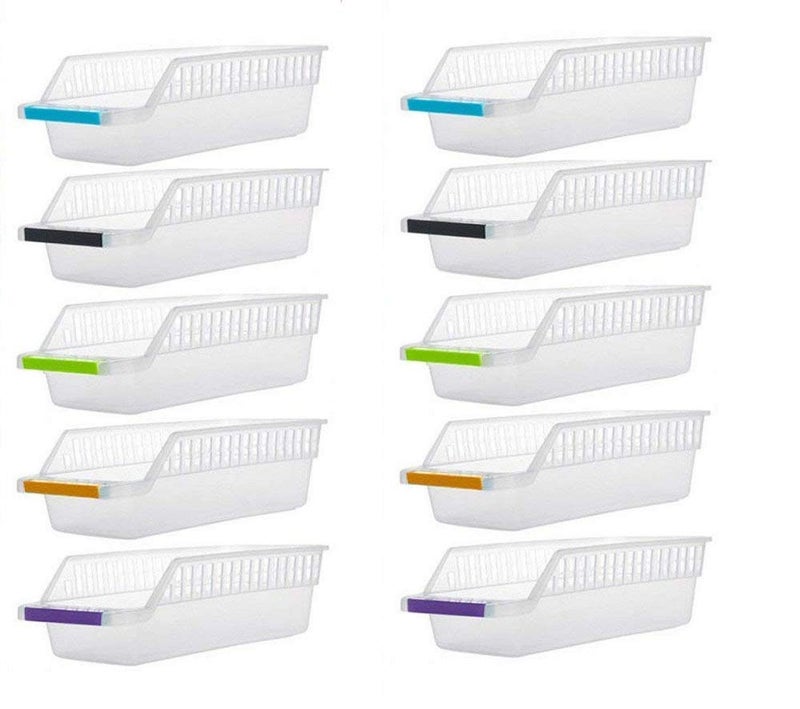 Koniry Multi Purpose Fridge Storage Racks/Storage Sliding Drawer/Shelf Freezer Storage for Easily Maintaining Your Extra Meals/Sweets/Chocolates/Refrigerator Palak (Pack of 1) - Image 4
