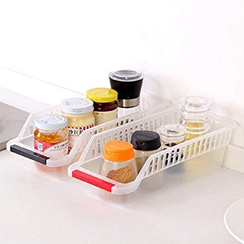 Koniry Multi Purpose Fridge Storage Racks/Storage Sliding Drawer/Shelf Freezer Storage for Easily Maintaining Your Extra Meals/Sweets/Chocolates/Refrigerator Palak (Pack of 1) - Image 3