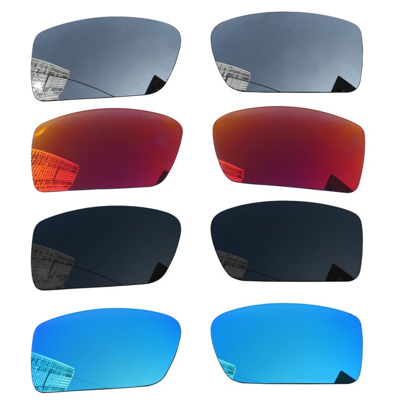 Acefrog Acefrog 4 Pairs Polarized Replacement Lenses for Oakley Gascan OO9014 Sunglasses, Perfectly Fit, Shatterproof, Anti-scratch, Value Pack - Image 1