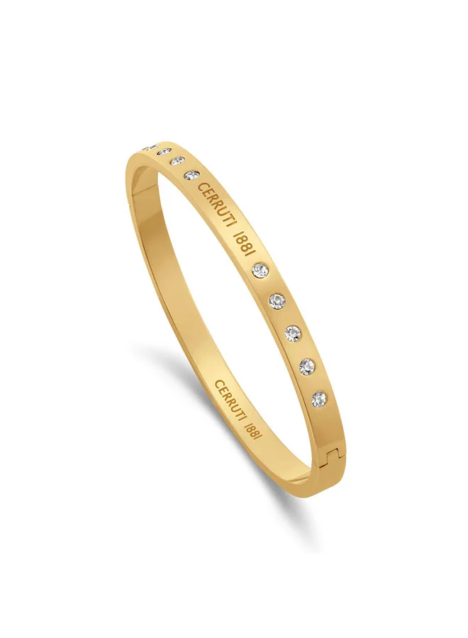 شيروتي 1881 Isadora Gold Cerruti Branding Bangle for Women