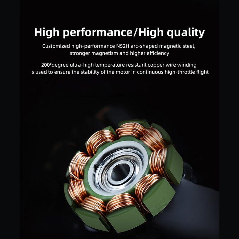 HGLRC Specter 1202.5 11000KV 1-2S Brushless Motor with 80mm Wire Without Plug for Micro Whoop Toothpick Drone - Image 4