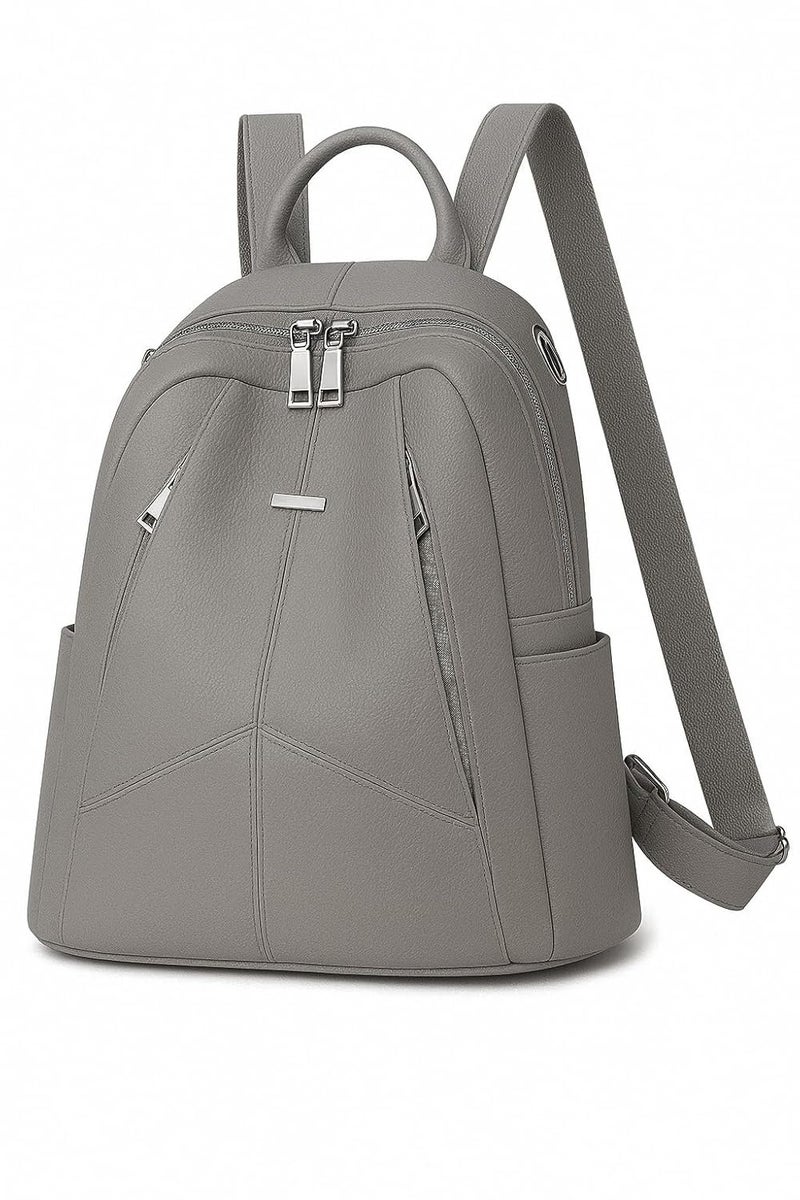 TrueArch Anti-Theft Cross Leather Backpack & Purse for Women | Shoulder Bag for Women and Girls | College Bag for Girls | Multipurpose Travel Bag | Durable | Convertible - Image 1