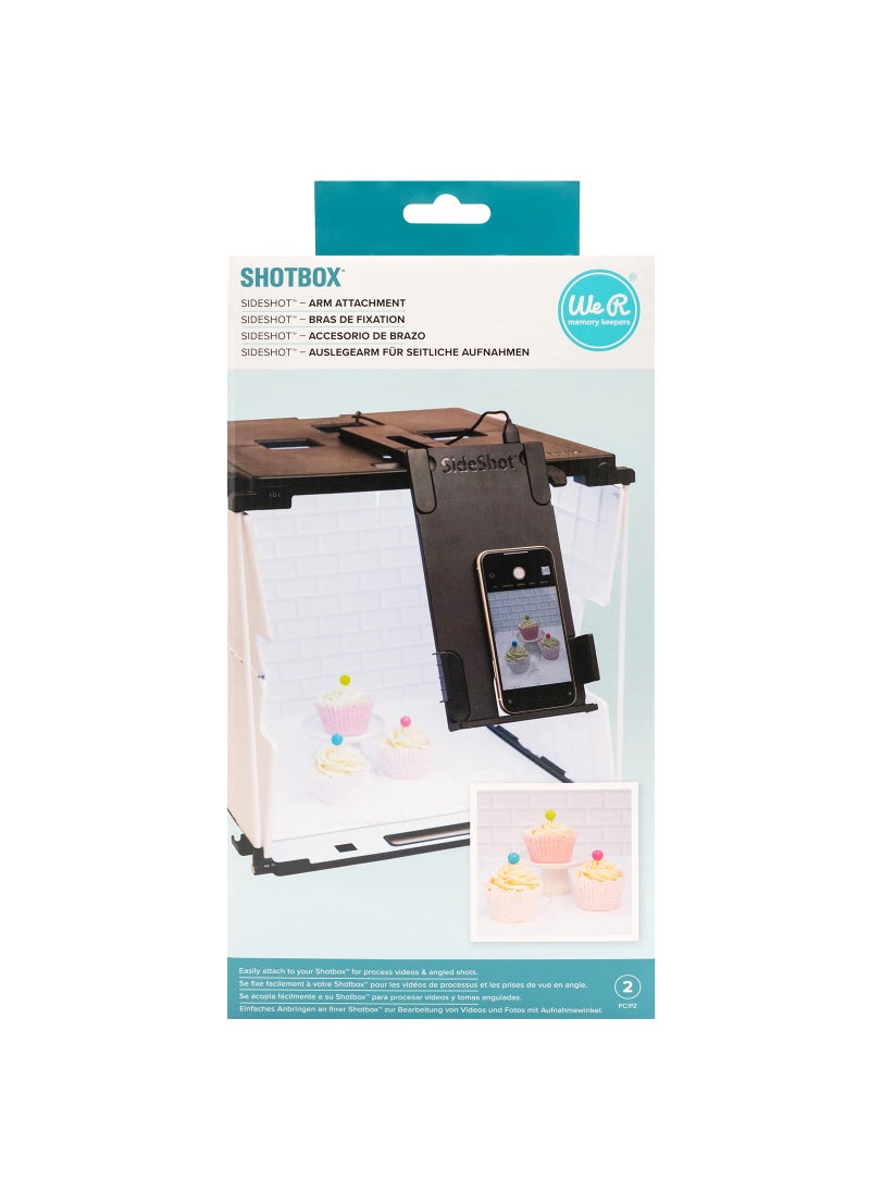 We R Memory Keepers We R Memory Keepers Shotbox Sideshot Camera Attatchment Tool, Create Professional Content from Home, for Overhead Shots, Angle Shots, and Process Videos, Photo Studio, Camera Equipment, Scrapbooking  - Image 1