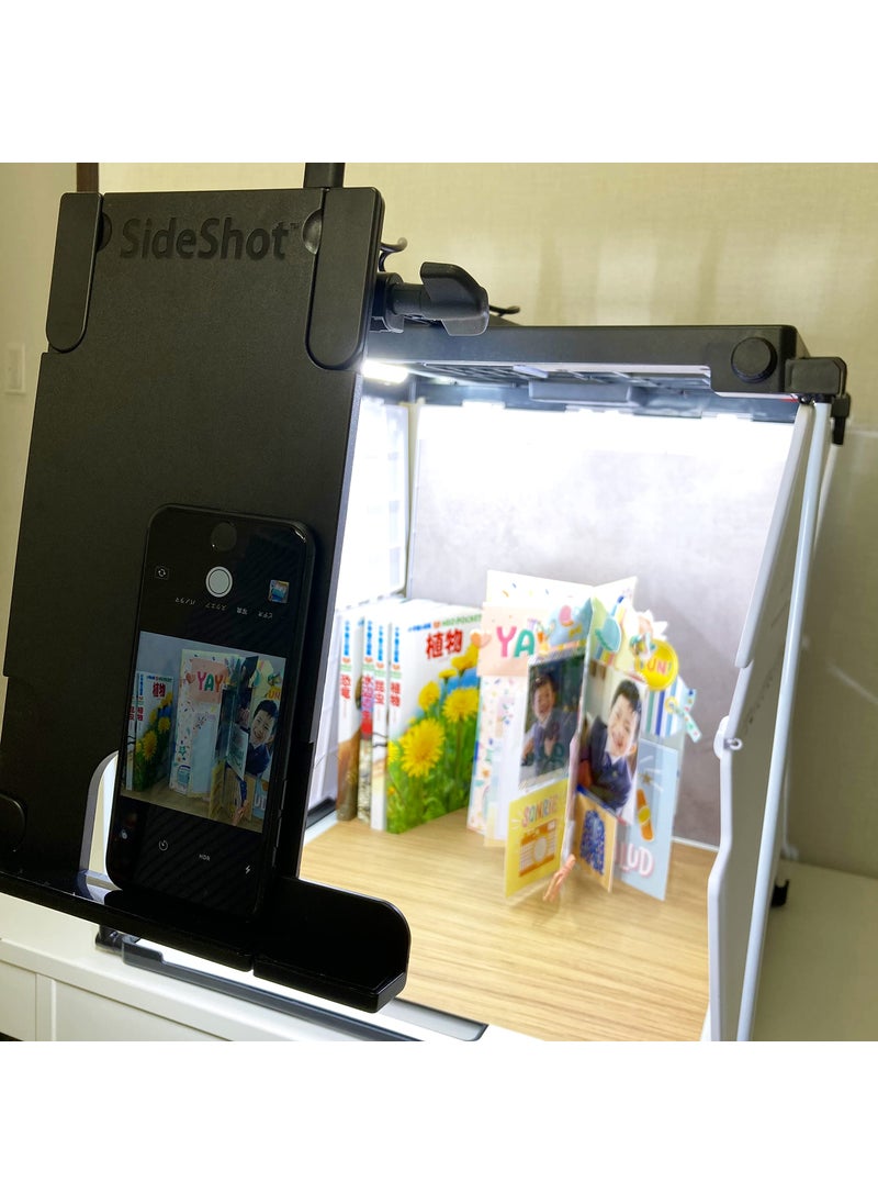 We R Memory Keepers Shotbox Sideshot Camera Attatchment Tool, Create Professional Content from Home, for Overhead Shots, Angle Shots, and Process Videos, Photo Studio, Camera Equipment, Scrapbooking