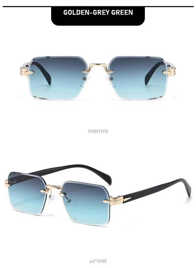 Take Two  Retro Rimless Square Sunglasses for Women | Best Price UAE